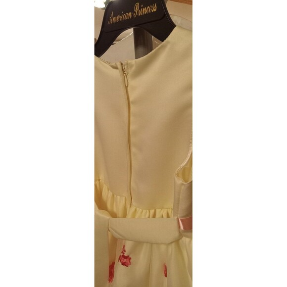 American Princess Girl's Flowered Ivory Wedding Formal Party Dress Size 6X NWT - Picture 4 of 7